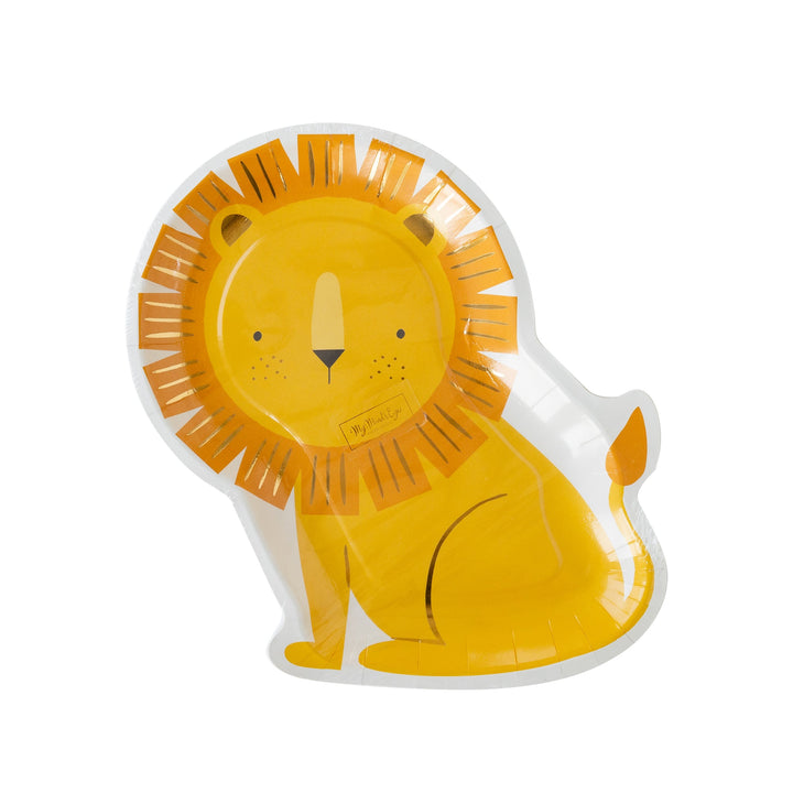 Safari Lion Shaped Paper Plate