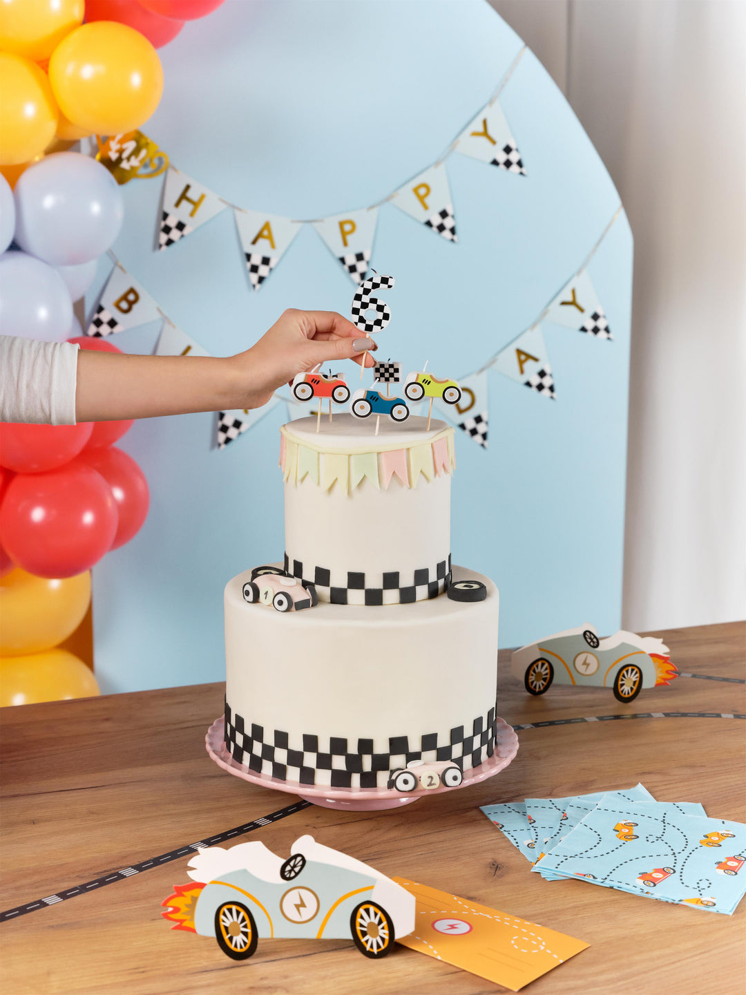 Birthday candles Racing Cars