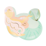Mermaid Shaped Paper Plate