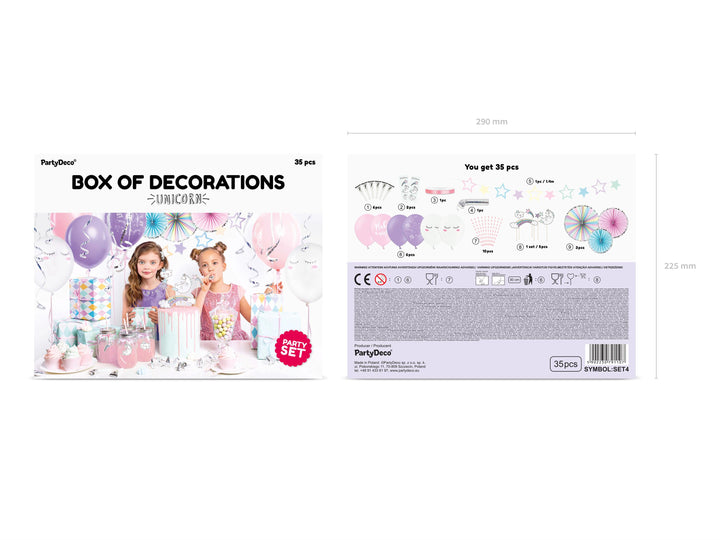 Party decorations set - Unicorn