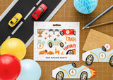 Temporary tattoos Cars, mix (1 pkt / 11 pc.)