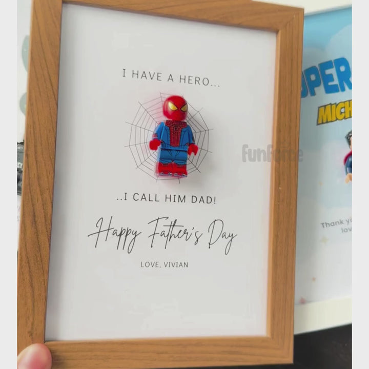 [Spider Dad] Father's Day Minifigure Photo Frame