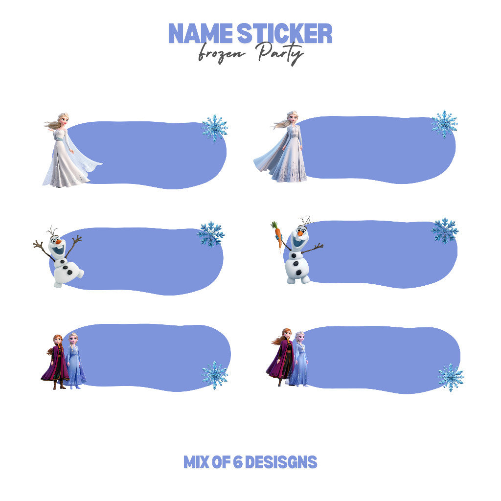 Frozen Personalized Name Sticker Set