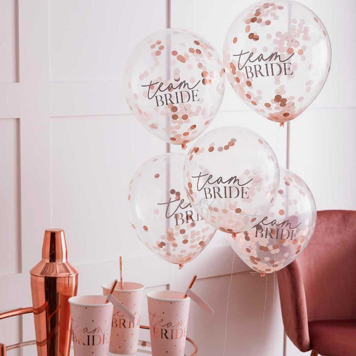 Confetti Filled Team Bride Hen Party Balloons for Hen Party Bridal