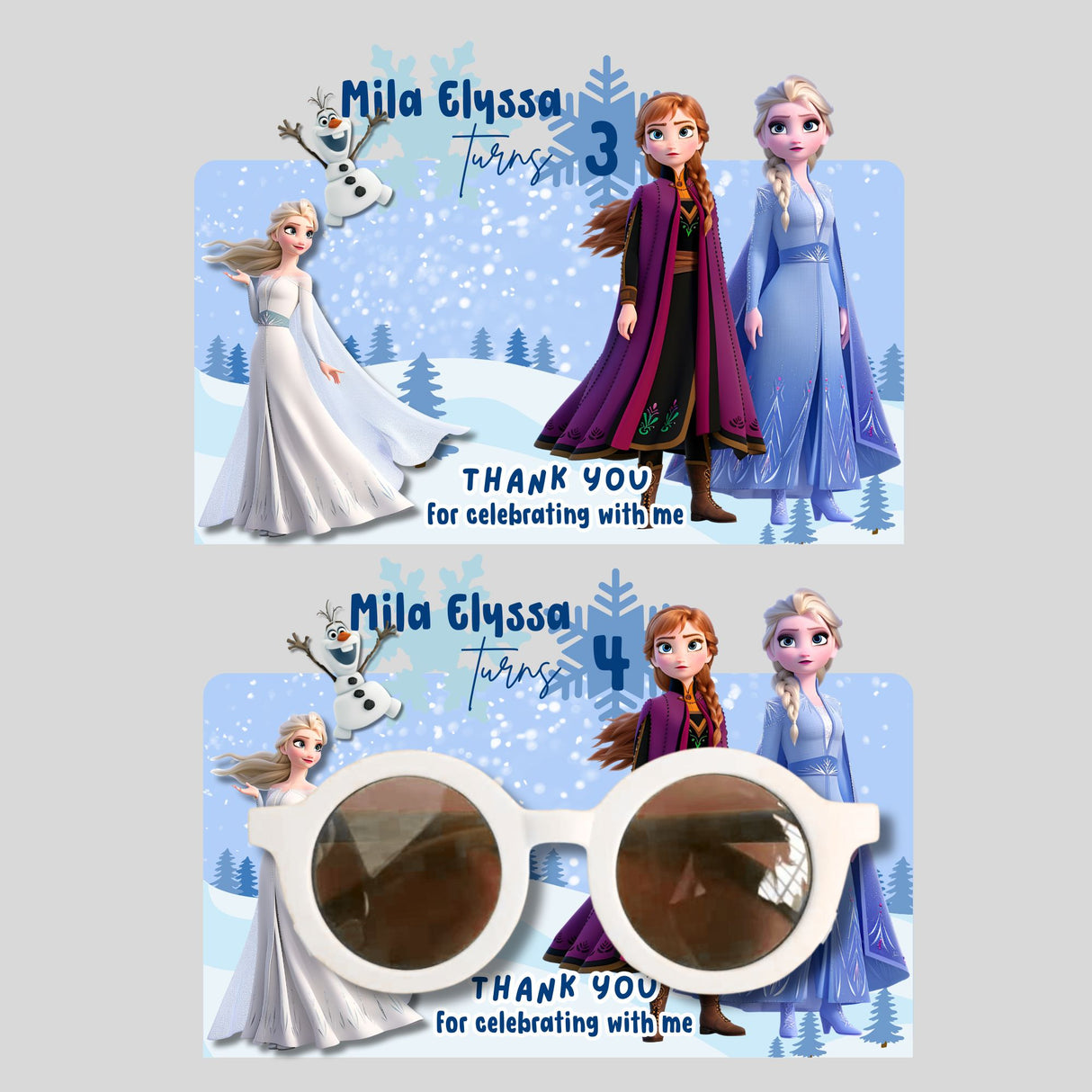 Sunglasses with Backing