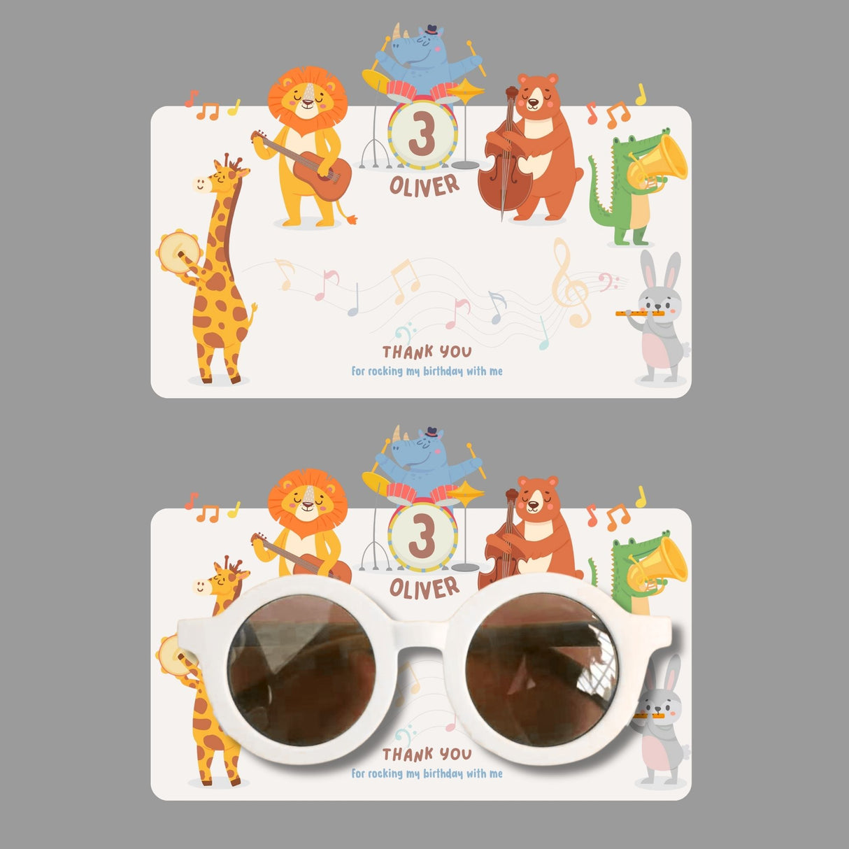 Sunglasses with Backing