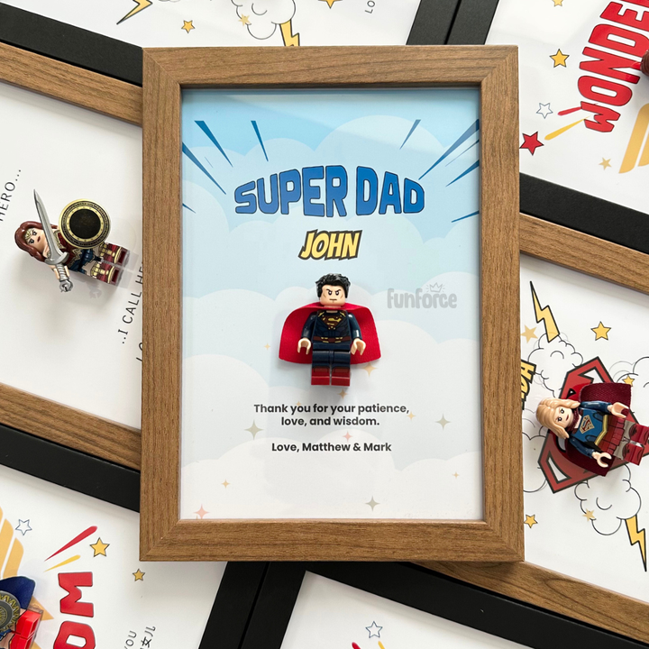 [Super Dad] Father's Day Minifigure Photo Frame